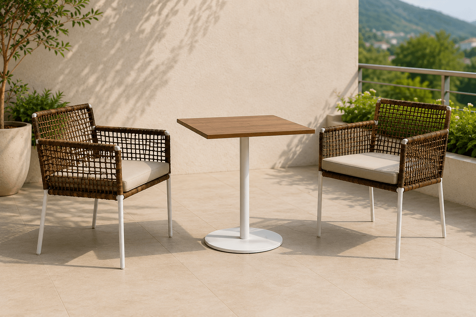 Terrava Weave Bistro Set
