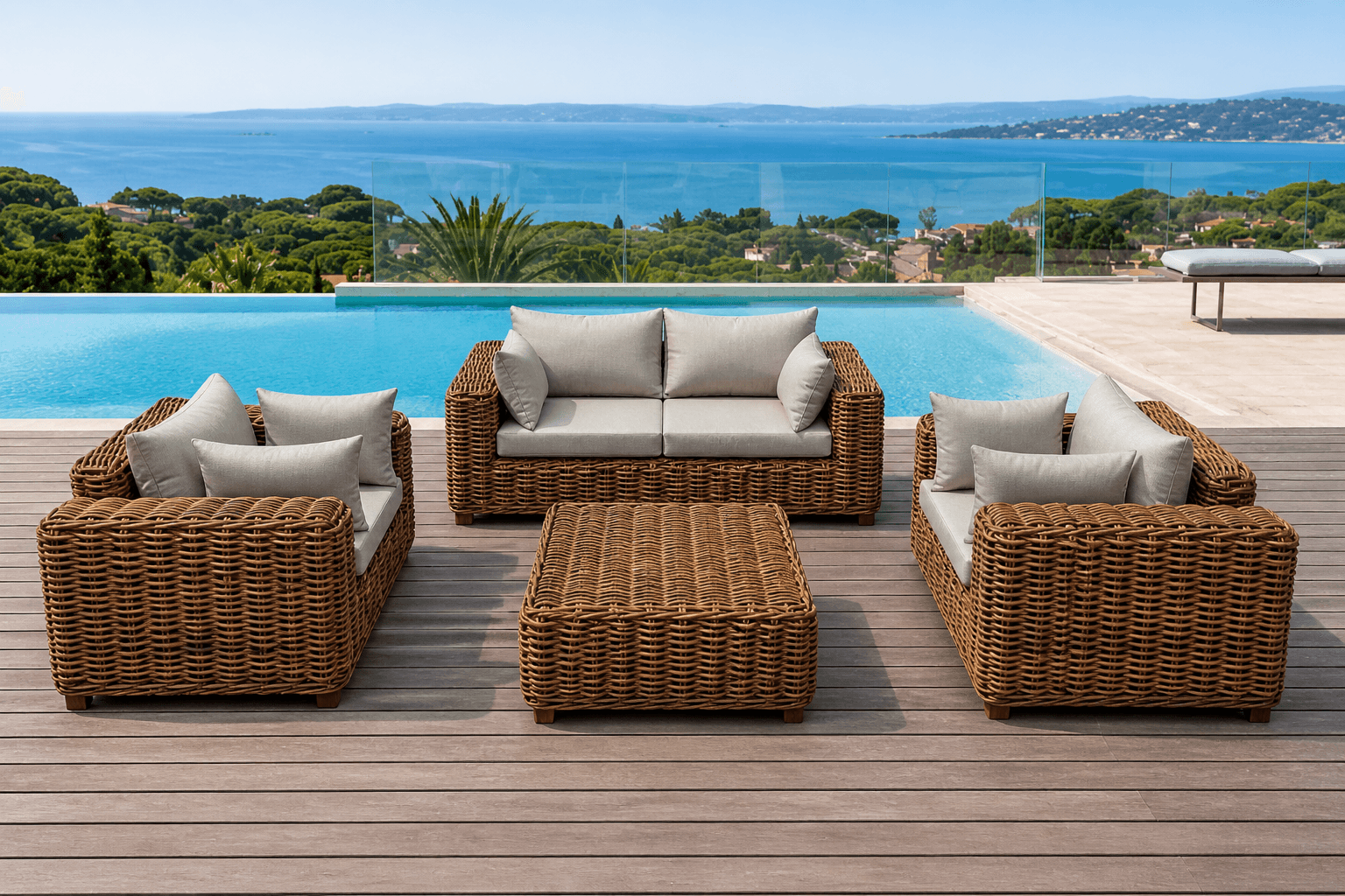 Coastal Weave Grand Lounge Set