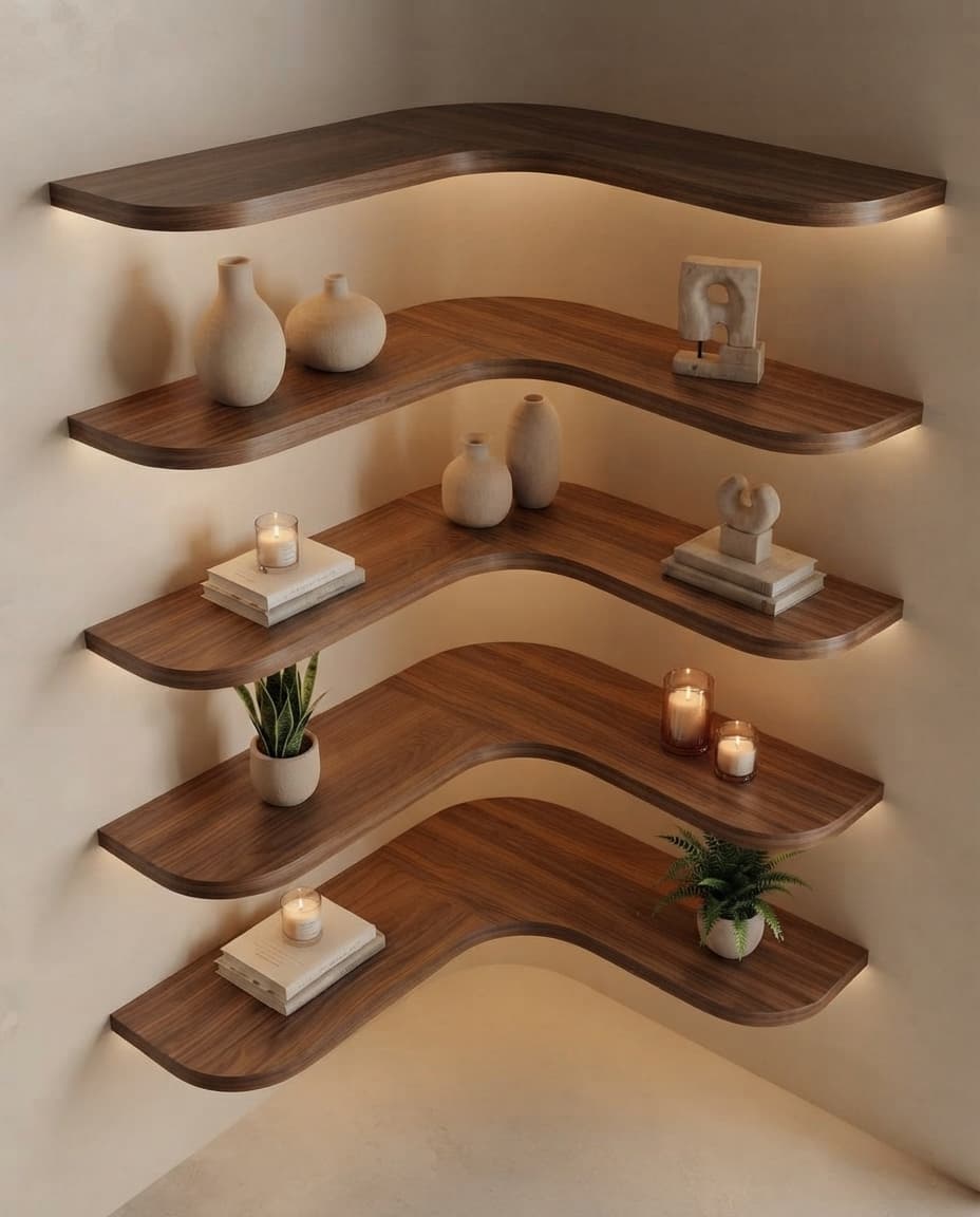 Symphony Corner Shelves