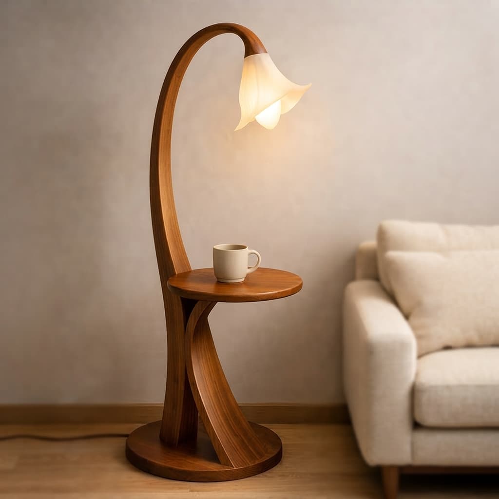 Arbor Blossom Accent Table & Lamp